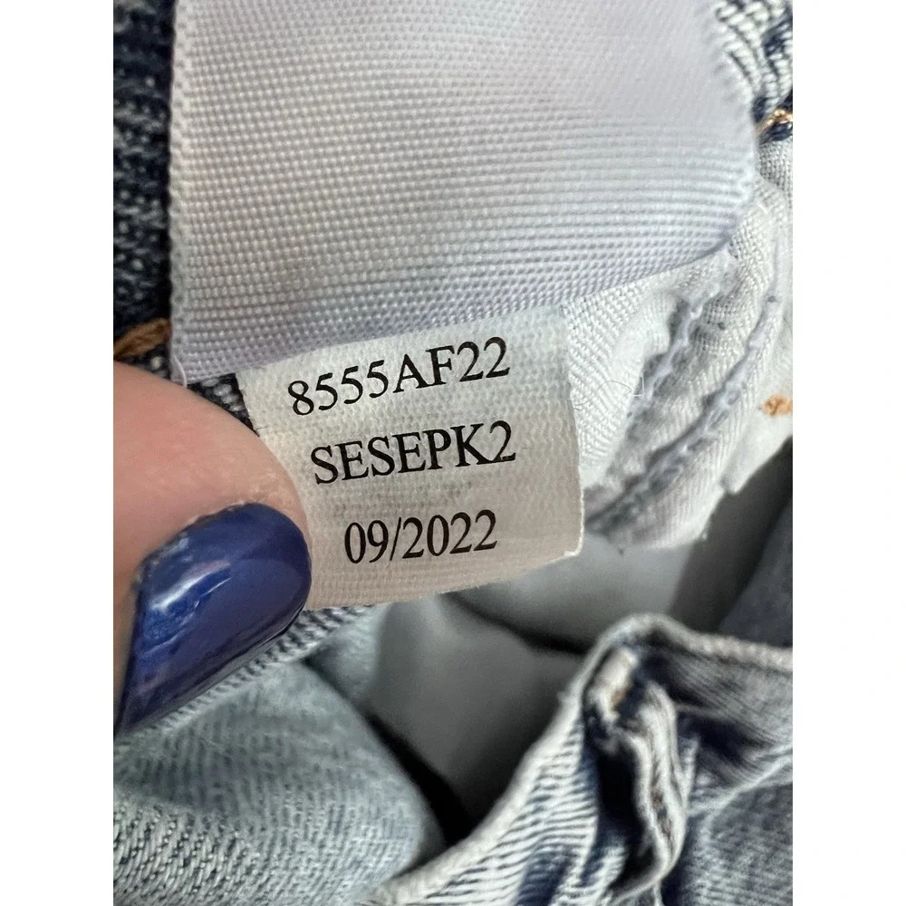 Aeropostale 90's Baggy Women's Jeans Size 10R Y2K Wide Leg Light‎ Acid Wash 32